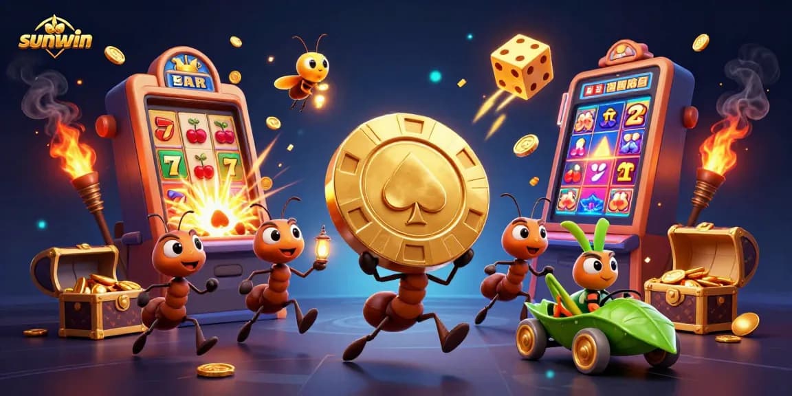Join sunwin's thrilling heist of a golden poker chip with casino elements in action!