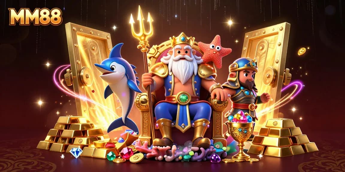 Engage in thrilling casino adventures with MM88, featuring Neptune and treasures galore.