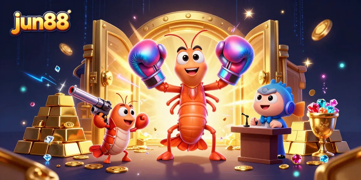 Experience the thrill of jun88 casino with colorful characters and treasure elements in a vibrant scene.