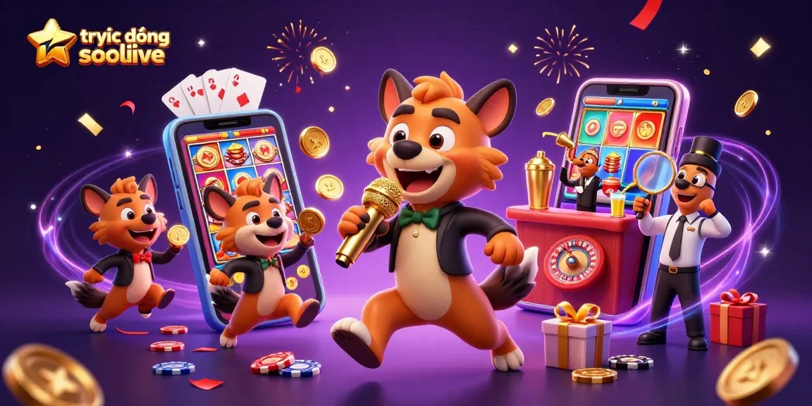 Experience the fun of trực tiếp bóng đá socolive with hyenas in a vibrant casino setting.