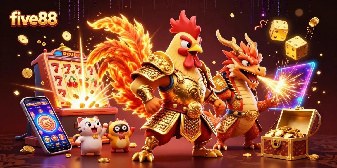 Win with five88 at exciting casino games featuring dynamic characters and vibrant action.