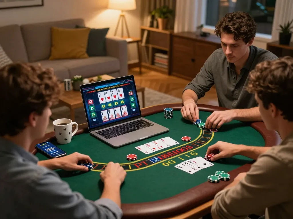 Experience strategic gameplay on JJun88 through immersive online blackjack sessions at home.