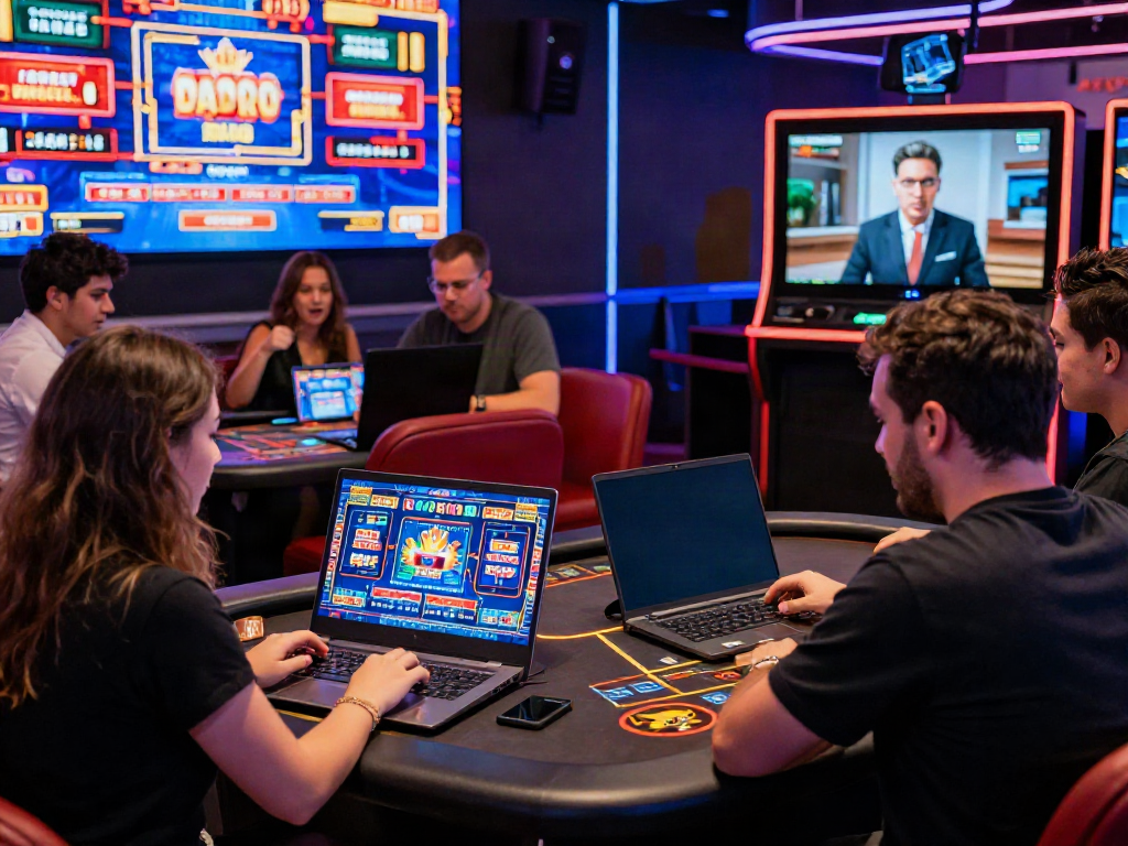 Engaging online gaming experience at https://playsv88.net/ with vibrant players and exciting casino atmosphere.