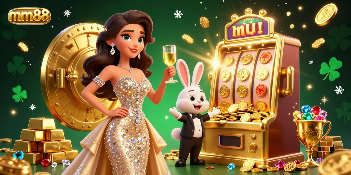 Celebrate big wins with mm88 at a dazzling casino scene featuring luxury and gameplay excitement.
