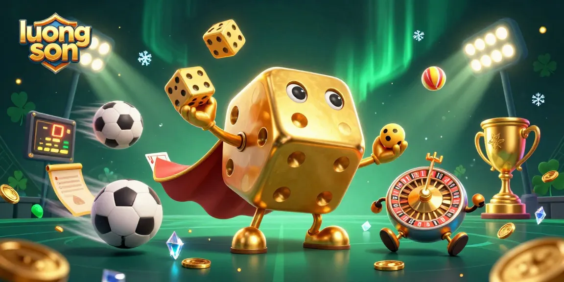 Experience thrilling sports action with luong son in a dynamic 3D casino scene.