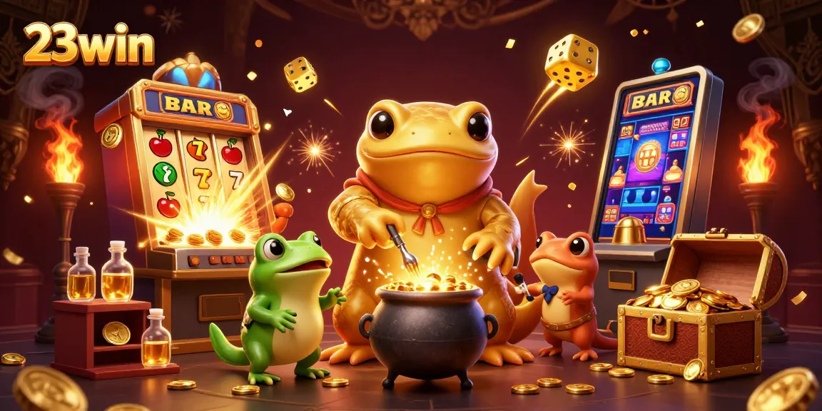 Play and win big with 23win at the exciting slot games bursting with gold coins and dynamic casino elements.
