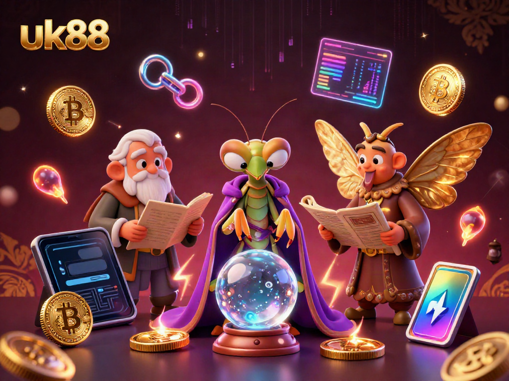 Experience the thrill of gaming at uk88 with vibrant 3D elements and casino characters.