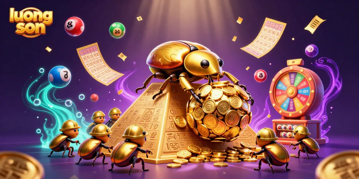 Experience the thrilling gaming world with luong son, showcasing a vibrant gold-themed scene.